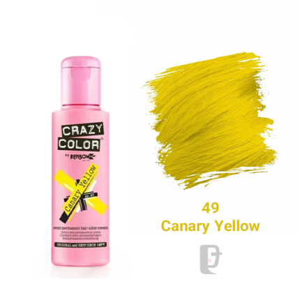 رنگ فانتزی کریزی کالر CRAZY COLOR Canary Yellow 49