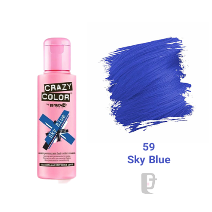 رنگ فانتزی کریزی کالر CRAZY COLOR Sky Blue 59