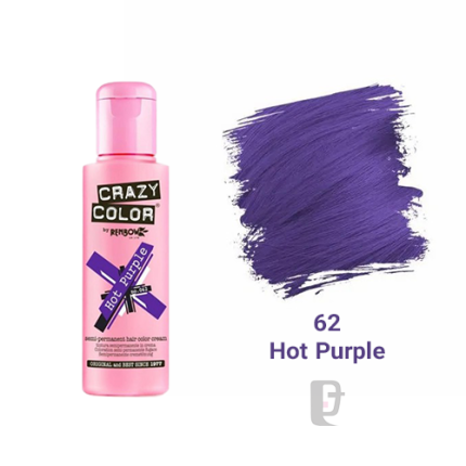 رنگ فانتزی کریزی کالر CRAZY COLOR Hot Purple 62