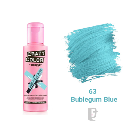 رنگ فانتزی کریزی کالر CRAZY COLOR Bublegum Blue 63