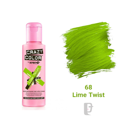 رنگ فانتزی کریزی کالر CRAZY COLOR Lime Twist 68