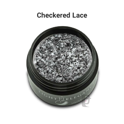 ژل رنگی لایت الگانس Light Elegance Checkered Lace