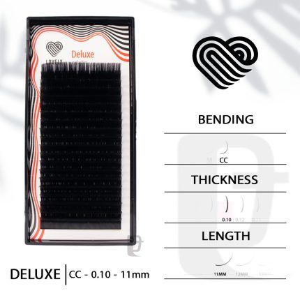 مژه اکستنشن 20 ردیفه لاولی Lovely Deluxe CC 0.14 11mm